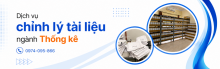 Dịch vụ chỉnh lý tài liệu ngành Thống kê